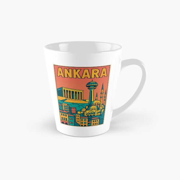 Item preview, Paisaje vibrante de Ankara | Póster de viaje de arte pop retro | Lámina artística de Ankara | Ambiente viajero vintage | Diseño de ciudad turca designed and sold by PaintedPixels01.