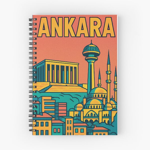 Item preview, Vibrant Ankara Cityscape | Retro Pop Art Travel Poster | Ankara Art Print | Vintage Travel Vibe | Turkish City Design designed and sold by PaintedPixels01.