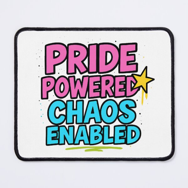 Item preview, Pride Powered Chaos Enabled – Vibrant Pride Art designed and sold by Haus Of Sin.