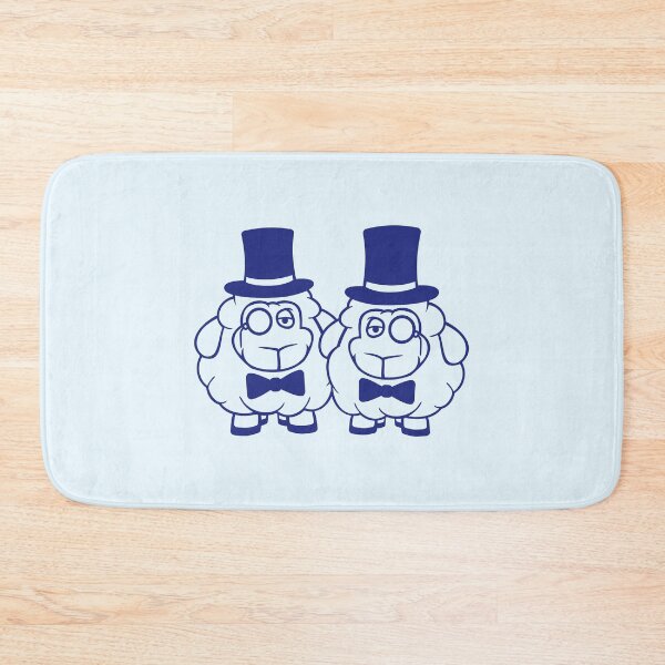 Item preview, 2 Sheep Men Gentlemen Top Hat Monocle Sir Two Mr. designed and sold by shirt-o-mat.