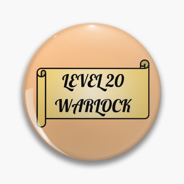 Item preview, LEVEL 20 WARLOCK designed and sold by SillyFunVibes.