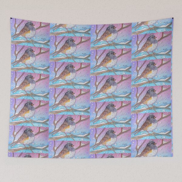 Item preview, Dark Eyed Junco Bird Winter Tree designed and sold by RLawrenceArt.