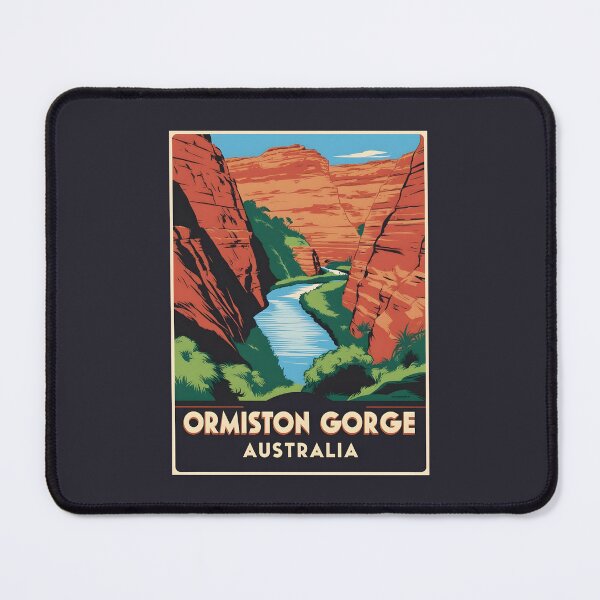Item preview, A Vintage Illustration of Ormiston Gorge - Australia designed and sold by GoodOldVintage.