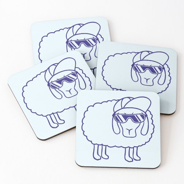 Item preview, Cool Sheep Sunglasses Cap Hat Summer Funny Dude designed and sold by shirt-o-mat.
