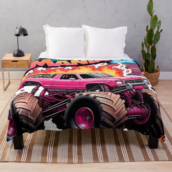 Item preview, PINK MONSTER TRUCK MANIA sticker. designed and sold by UrbanTRIP.