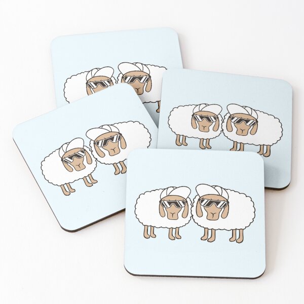 Item preview, 2 Sheep Sunglasses Party Sheep Team Cool Friends designed and sold by shirt-o-mat.