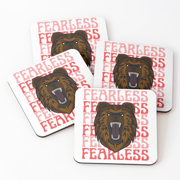Item preview, Fearless in red bear designed and sold by Cgriffin18.
