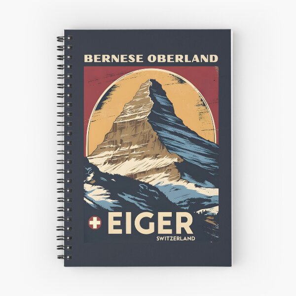 Item preview, A Vintage Travel Illustration of Eiger - Switzerland designed and sold by GoodOldVintage.