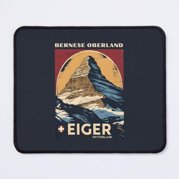 Item preview, A Vintage Travel Illustration of Eiger - Switzerland designed and sold by GoodOldVintage.