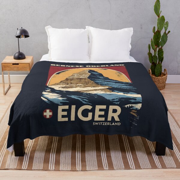 Item preview, A Vintage Travel Illustration of Eiger - Switzerland designed and sold by GoodOldVintage.