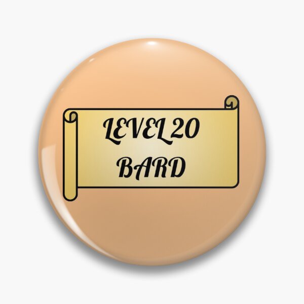 Item preview, LEVEL 20 BARD designed and sold by SillyFunVibes.