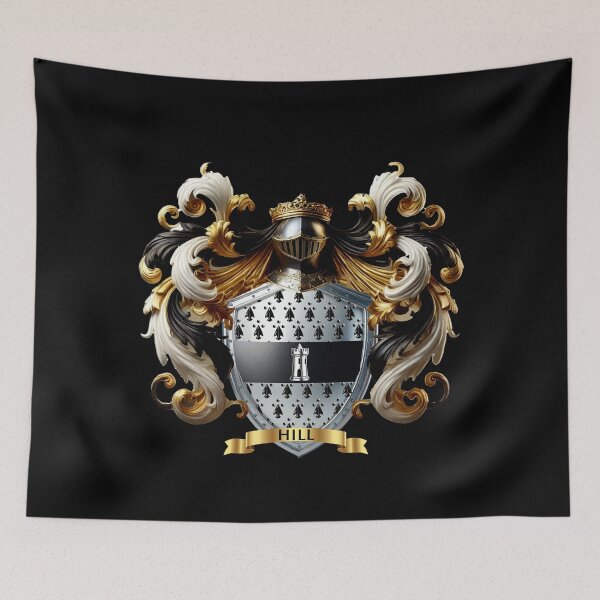 Item preview, Hill Family Crest   Fortify Your Legacy with Noble Strength! designed and sold by Highlandkings.