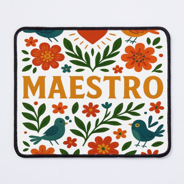 Item preview, Maestro | Colorful Folk Art Teacher Design designed and sold by Mi Clase Divertida.