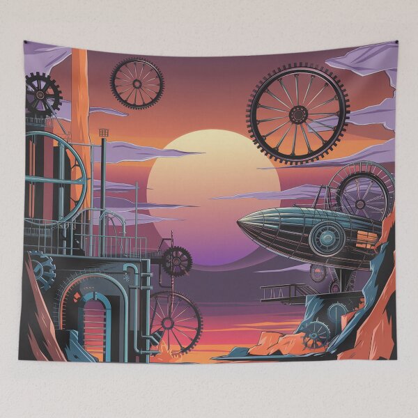 Item preview, sunset in surreal steampunk style-3. designed and sold by Lilashakti ⭐️ ⭐️ ⭐️ ⭐️ ⭐️.