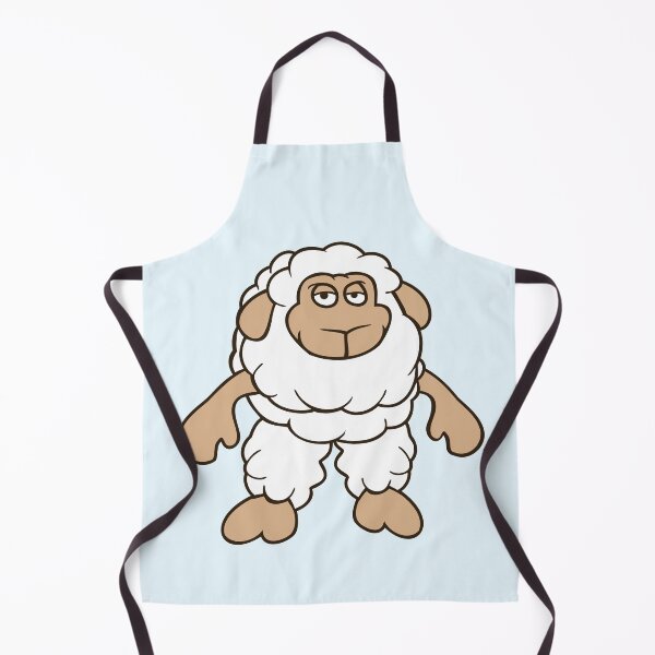 Item preview, Sheep Standing Cool Bored Tired Cartoon Comic Cute designed and sold by shirt-o-mat.