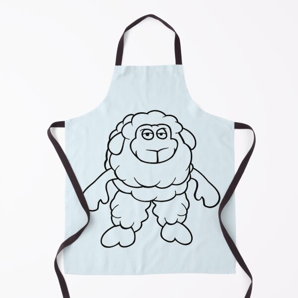 Item preview, Sheep Standing Cool Bored Tired Cartoon Comic Cute designed and sold by shirt-o-mat.