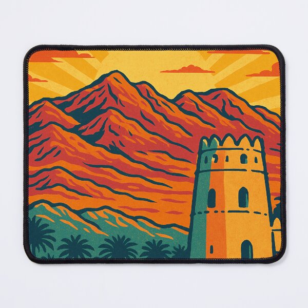 Item preview, Vibrant Al Ain Travel Poster | Retro Pop Art Design | UAE Desert Oasis | Bold Al Ain Cityscape | Nostalgic Travel Art designed and sold by PaintedPixels01.