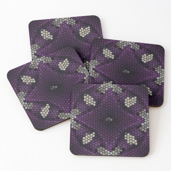 Item preview, Purple & Silver Quilt Block 1 Stained Glass designed and sold by After 10 POD Designs.