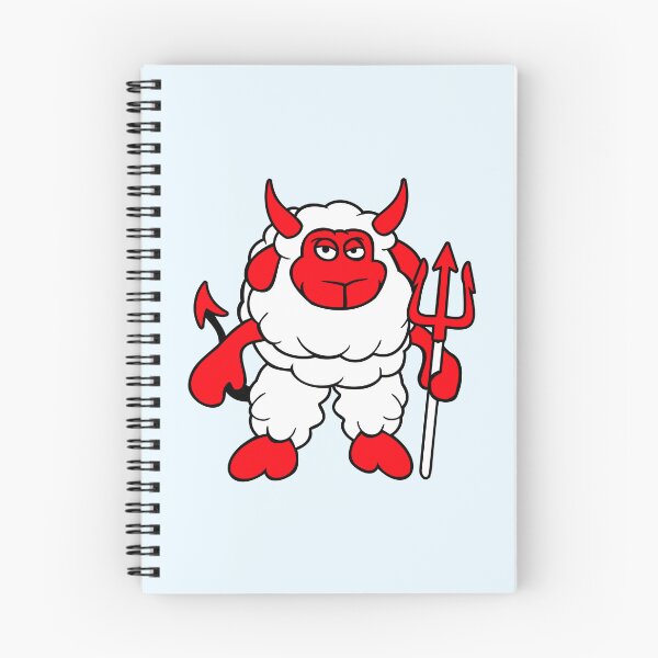 Item preview, Sheep Devil Satan Hell Evil Trident Horns Cool Fun designed and sold by shirt-o-mat.