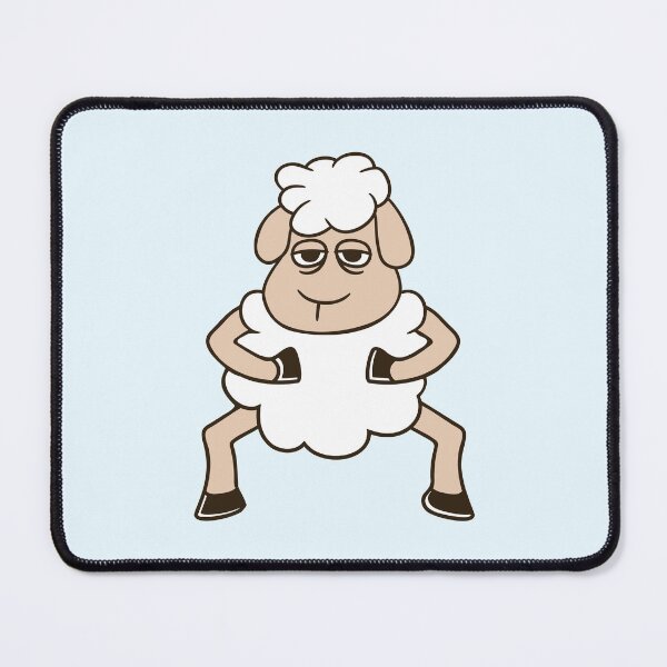 Item preview, Sheep Tired Bored Look Standing Cute Cool Cartoon designed and sold by shirt-o-mat.