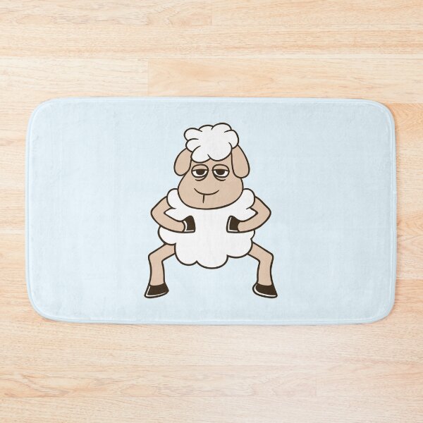 Item preview, Sheep Tired Bored Look Standing Cute Cool Cartoon designed and sold by shirt-o-mat.