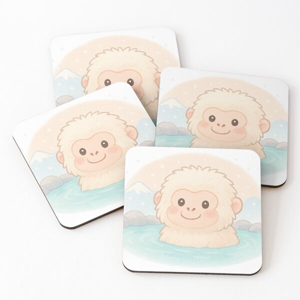Item preview, Kawaii Snow Monkey – Onsen Macaque designed and sold by NipponPop.