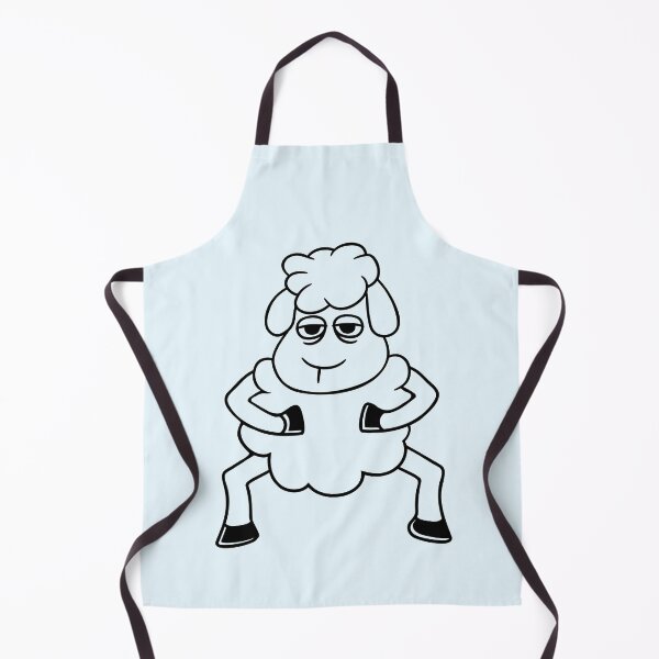 Item preview, Sheep Tired Bored Look Standing Cute Cool Cartoon designed and sold by shirt-o-mat.