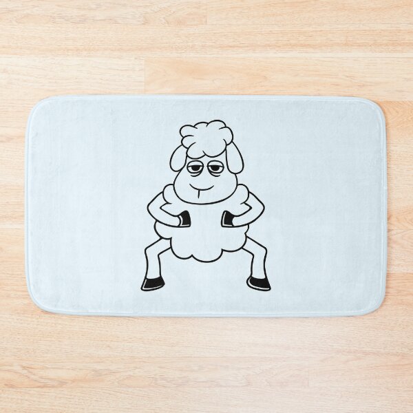 Item preview, Sheep Tired Bored Look Standing Cute Cool Cartoon designed and sold by shirt-o-mat.