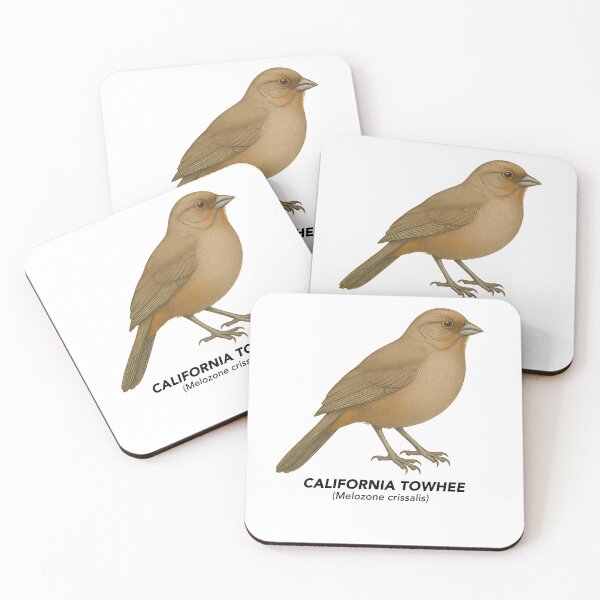 Item preview, California Towhee - Birds of California designed and sold by CaliforniaVibe.