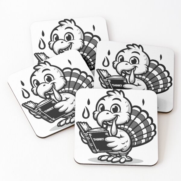 Item preview, Funny Turkey Reading Cook Book | Cute Thanksgiving Humor | Bookworm Bird Illustration | Foodie Animal Design | Whimsical Recipe Lover Art designed and sold by PaintedPixels01.