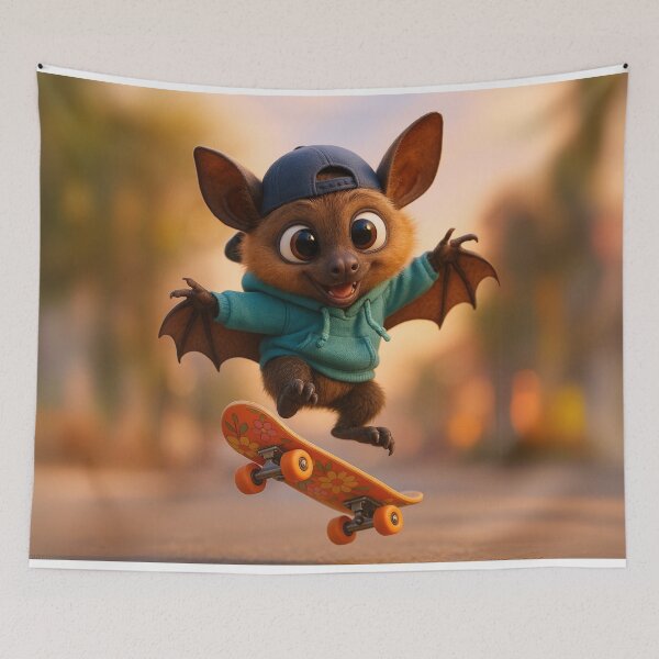 Item preview, Skater Fruit Bat designed and sold by Sillytoe.