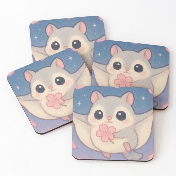 Item preview, Kawaii Flying Squirrel – Sakura Glide Momonga designed and sold by NipponPop.