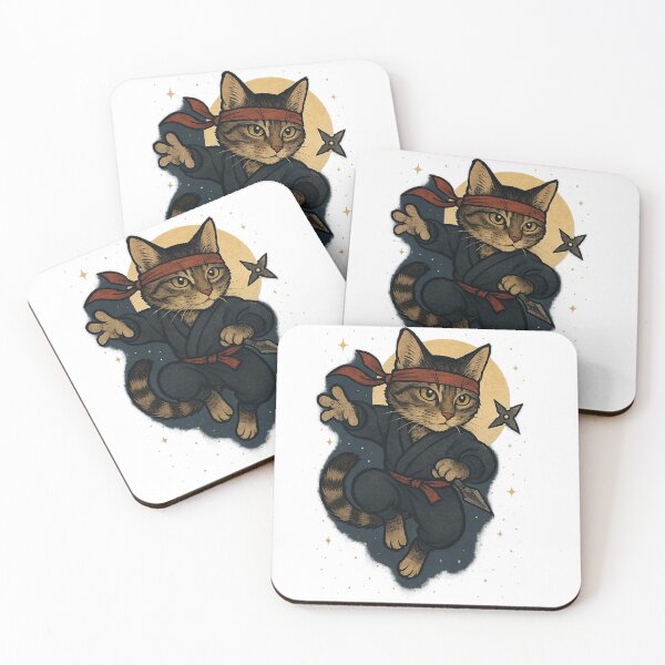 Item preview, Moonlight Ninja Cat – Stealth Mode Activated designed and sold by Zen Cat Studio.