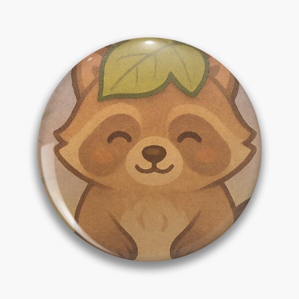 Item preview, Kawaii Tanuki – Leaf-Hat Raccoon Dog designed and sold by NipponPop.