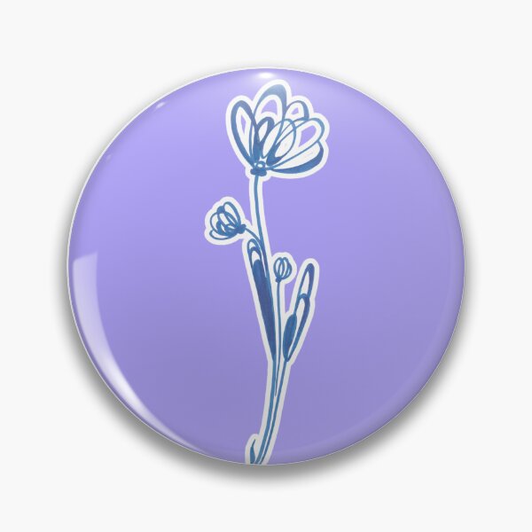 Item preview, Minimal abstract flower in purple background  designed and sold by SaraMN88.