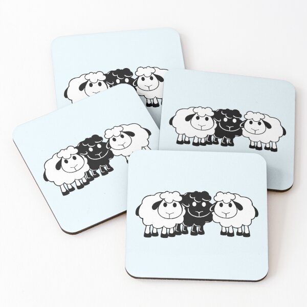 Item preview, Black Sheep 3 Small Friends Team Crew Sheep Cute designed and sold by shirt-o-mat.