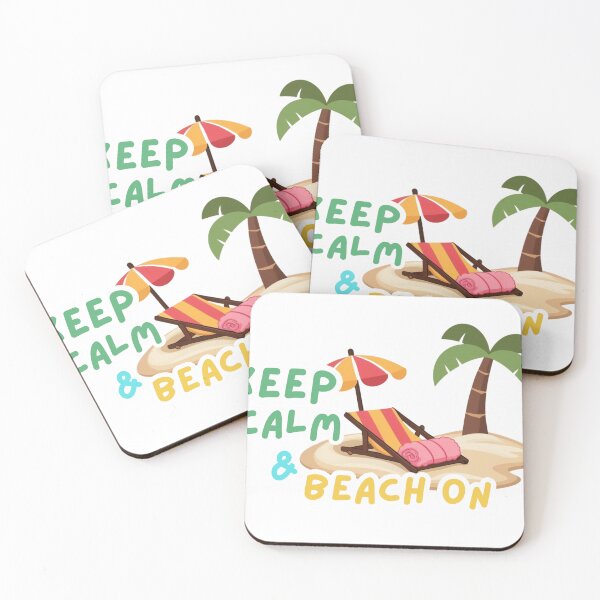 Item preview, Keep calm & beach on designed and sold by PhiraBrand.
