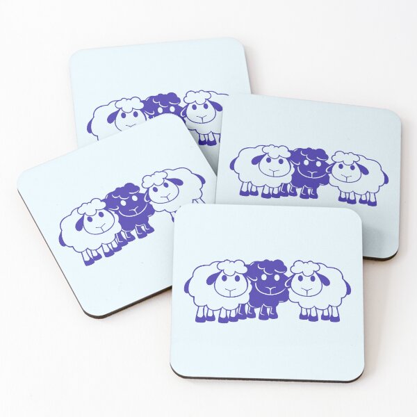 Item preview, Black Sheep 3 Small Friends Team Crew Sheep Cute designed and sold by shirt-o-mat.
