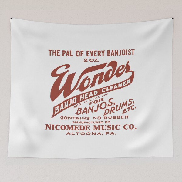 Item preview, Vintage Wonder Banjo Head Cleaner - Nicomede Music Co. - Altoona, Pennsylvania designed and sold by QuayTradingCo.