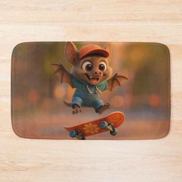 Item preview, Skater Little Brown Bat designed and sold by Sillytoe.