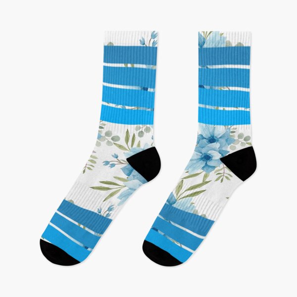 Item preview, Blue / White Floral Ribbon Native Print designed and sold by JMWCD.