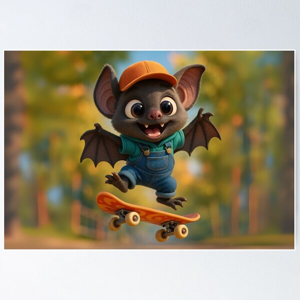 Item preview, Skater Vampire Bat designed and sold by Sillytoe.