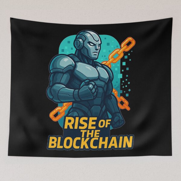 Item preview, Rise Of The Blockchain designed and sold by okiiskandarart.