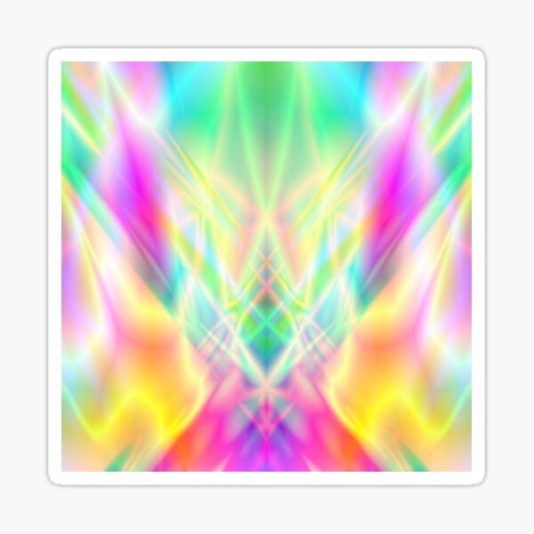316. Psychedelic Bird Sticker