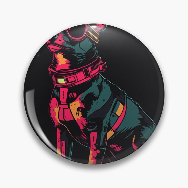 Item preview, Cyberpunk Dog – Cool Pet Vector Art designed and sold by chung2525.