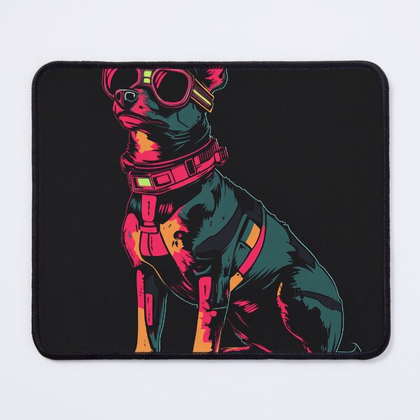 Item preview, Cyberpunk Dog – Cool Pet Vector Art designed and sold by chung2525.