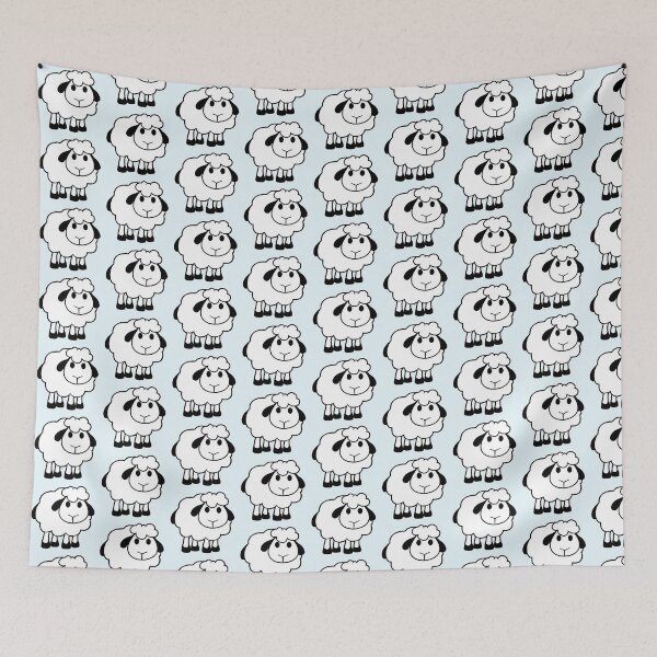 Item preview, Sheep Baby Standing Cute Lamb Child Cool Comic Fun designed and sold by shirt-o-mat.