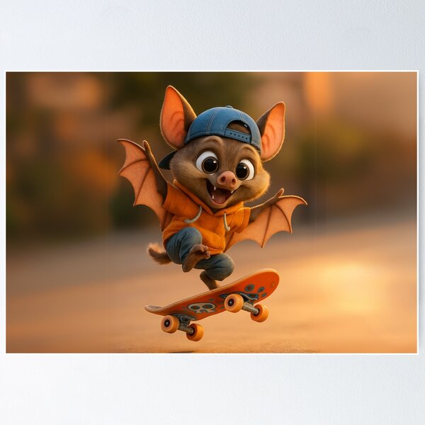 Item preview, Skater Bat designed and sold by Sillytoe.