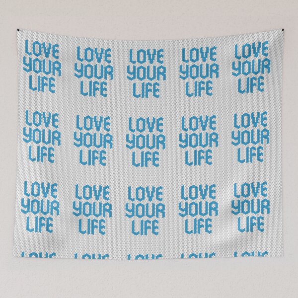 Item preview, Love Your Life Blue Mosaic Personal Growth Mindset designed and sold by kakarikihill.