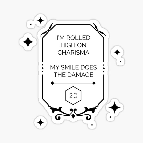 Item preview, Dnd Charisma Roll d20 designed and sold by LyraNPC.